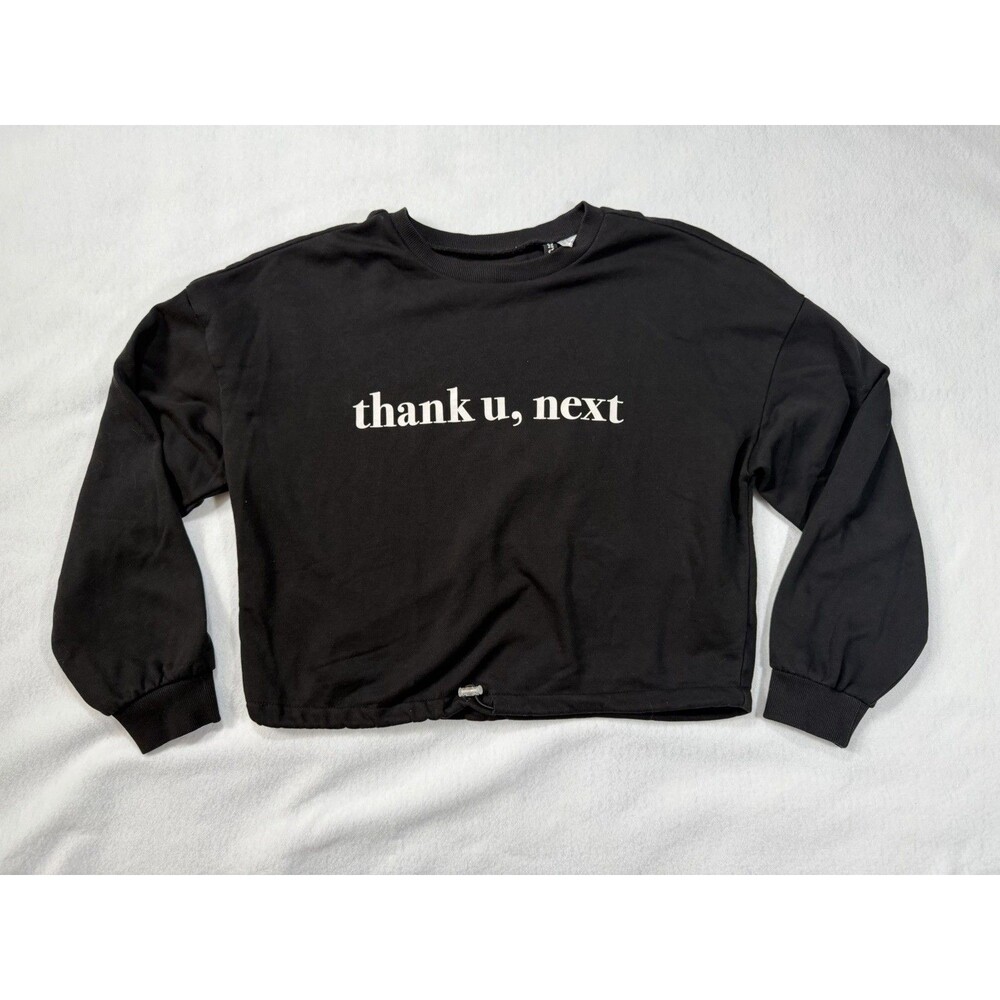 Ariana Grande Thank U, Next Cropped Sweatshirt Sz S H&M